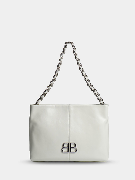 фото 446-41 187 Сумка кросс-боди женская натуральная кожа Ludor молочный