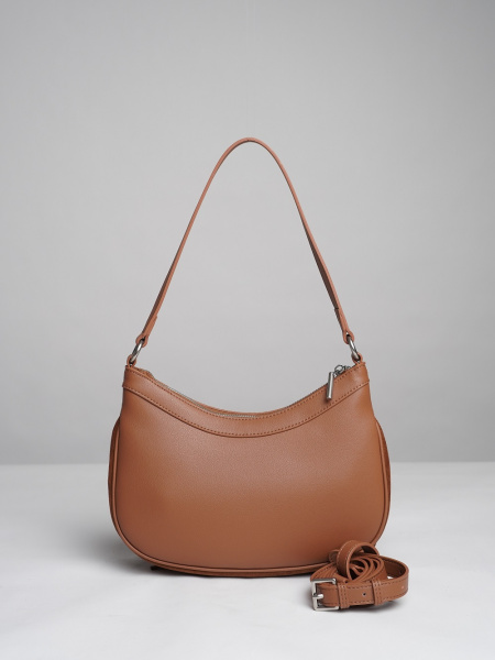 452-16 BD56133 Сумка хобо женская натуральная замша Ludor коричневый