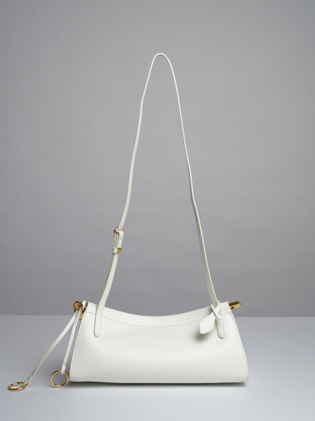 фото 450-35 8078 Сумка кросс-боди женская натуральная кожа Ludor молочный