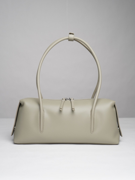 453-31 ХА2030 Сумка тоут женская натуральная кожа Ludor светло-зеленый