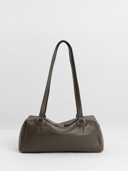 456-68 3713 Сумка доум женская натуральная кожа Ludor темно-коричневый