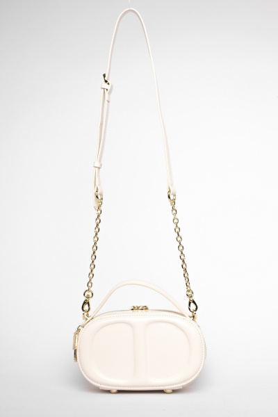 фото 428-87 9968 Сумка кросс-боди женская натуральная кожа Ludor молочный