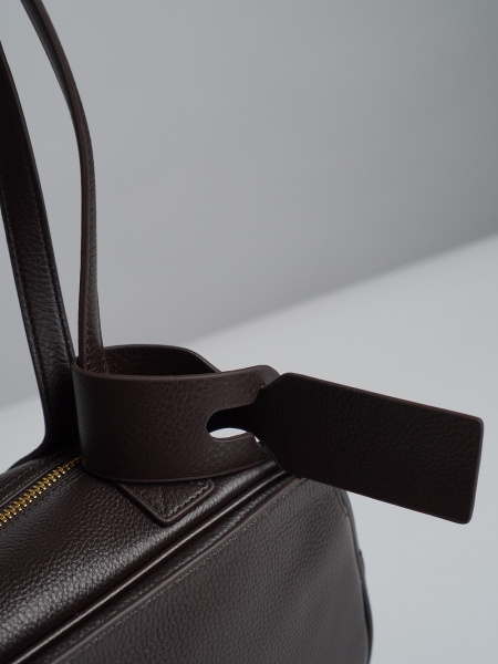 447-67 98111 Сумка тоут женская натуральная кожа Ludor коричневый