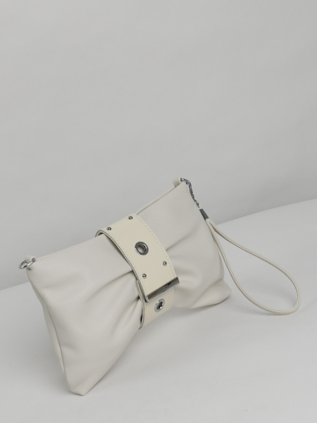 фото 456-96 2131 Клатч женский экокожа Safenta светло-бежевый