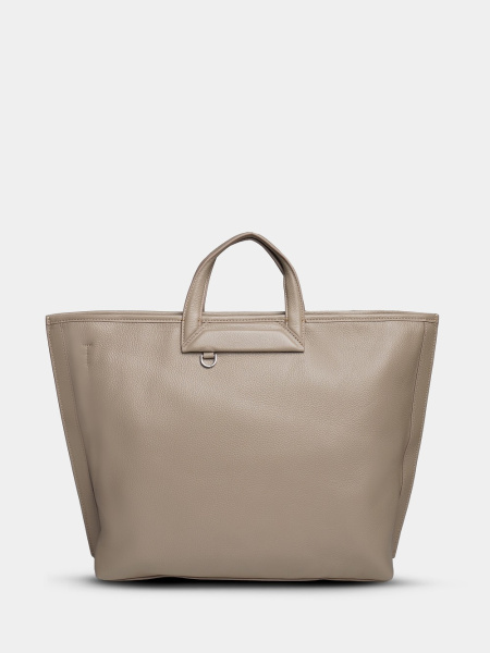 фото 451-23 8561 Сумка шоппер женская натуральная кожа Ludor светло-бежевый