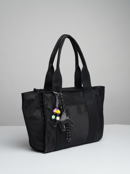 фото 450-78 550245 Сумка шоппер женская текстиль Ludor черный