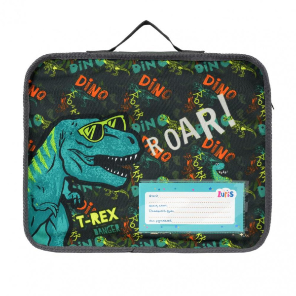 фото 406-45 88.1322 Школьная папка с ручками Luris серый