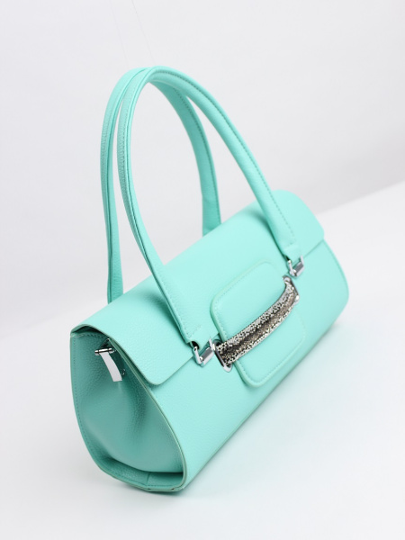 442-31 5255 Сумка стракчэд женская экокожа Safenta бирюза
