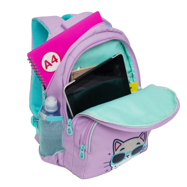 фото 429-10 RG-460-3 Рюкзак для девочки Grizzly сиреневый