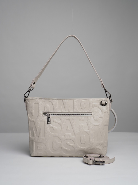 фото 446-69 8119 Сумка кросс-боди женская натуральная кожа Ludor молочный