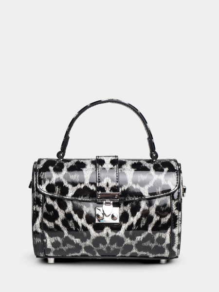 436-38 М19 Сумка стракчэд женская натуральная кожа Ludor серый 436-38 М19 Сумка стракчэд женская натуральная кожа Ludor серый