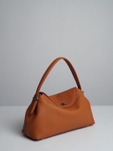 447-70 F9889B Сумка стракчэд женская натуральная кожа Ludor кирпичный