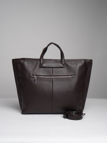 фото 451-21 8561 Сумка шоппер женская натуральная кожа Ludor темно-коричневый