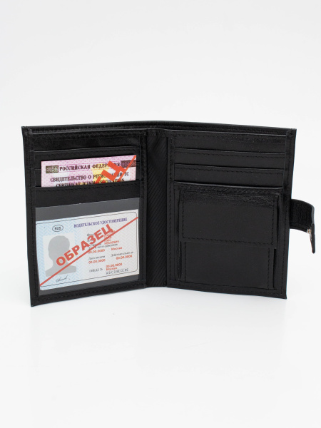 фото 349-32 БВ 150 Мужской кошелек De-Gosa Черный