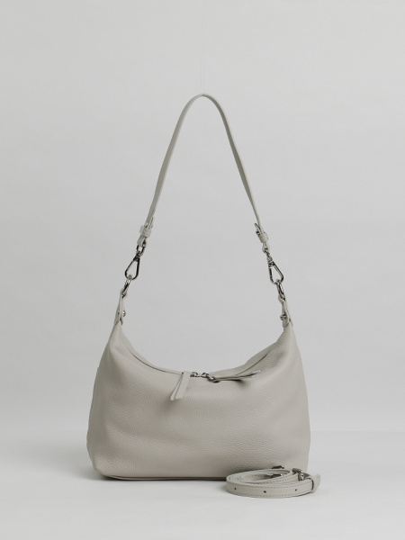 456-52 8517 Сумка хобо женская натуральная кожа Ludor бежевый