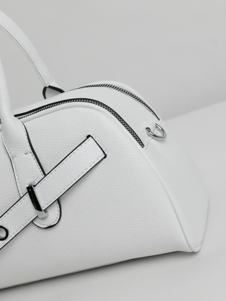 457-08 51134 Сумка доум женская экокожа Safenta белый