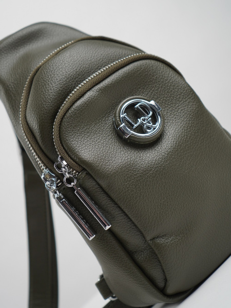 фото 407-08 P3349 Сумка кросс-боди женская экокожа Ludor хаки