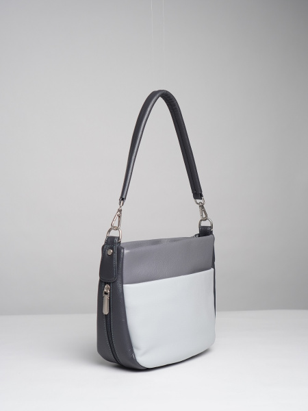 фото 451-37 550231 Сумка кросс-боди женская экокожа Ludor серый