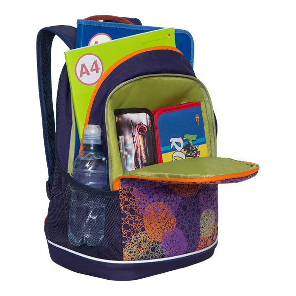 фото 365-48 RG-163-1 Рюкзак молодежный Grizzly Темно-синий