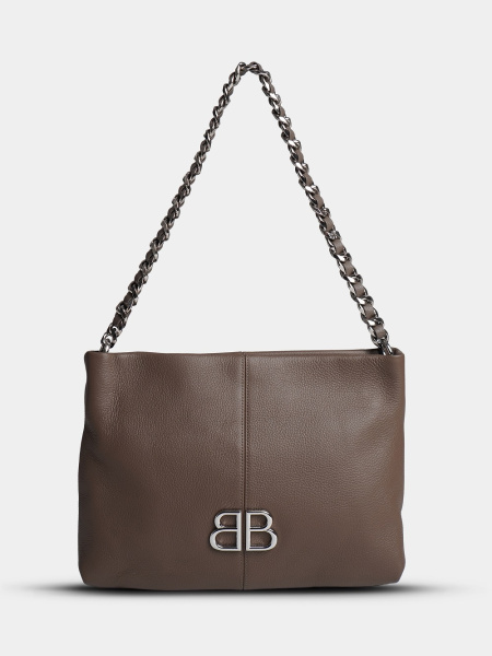 фото 448-85 187 Сумка кросс-боди женская натуральная кожа Ludor темно-беж