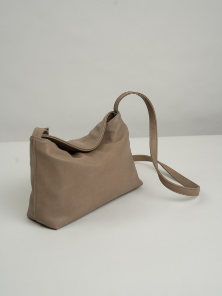 фото 455-55 550278 Сумка кросс-боди женская экокожа Ludor темно-бежевый