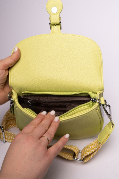 фото 420-80 P3727 Сумка кросс-боди женская экокожа Ludor зеленый