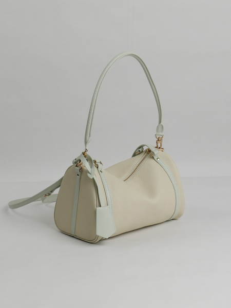 456-64 6189 Сумка доум женская натуральная кожа Ludor светло-бежевый