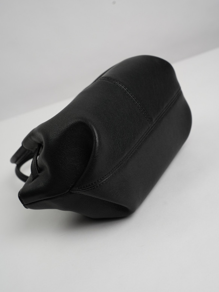 454-85 HR7280 Сумка тоут женская натуральная кожа Ludor черный