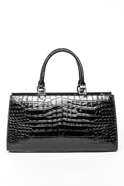 433-45 7236 Сумка стракчэд женская натуральная кожа Ludor черный