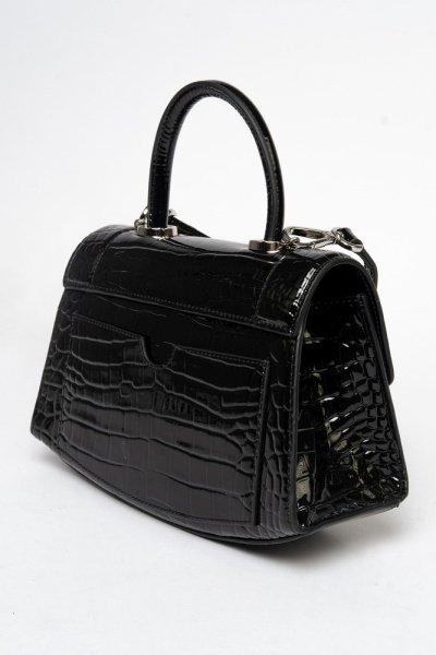 407-03 TH1021 Сумка стракчэд женская натуральная кожа Ludor черный