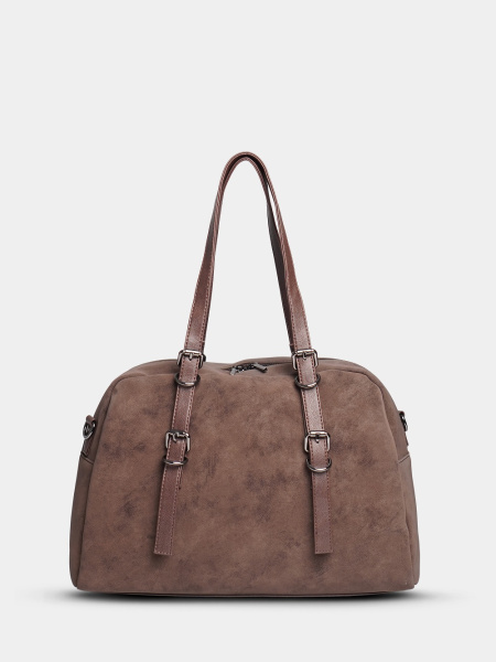 451-35 550229 Сумка доум женская эко нубук Ludor коричневый