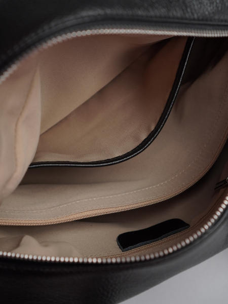 447-46 808 Сумка доум женская натуральная кожа Ludor черный