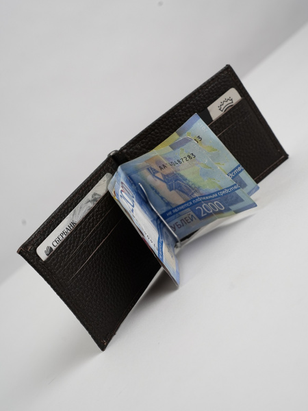 фото 454-91 628 Зажим для денег DE-GOSA темно-коричневый