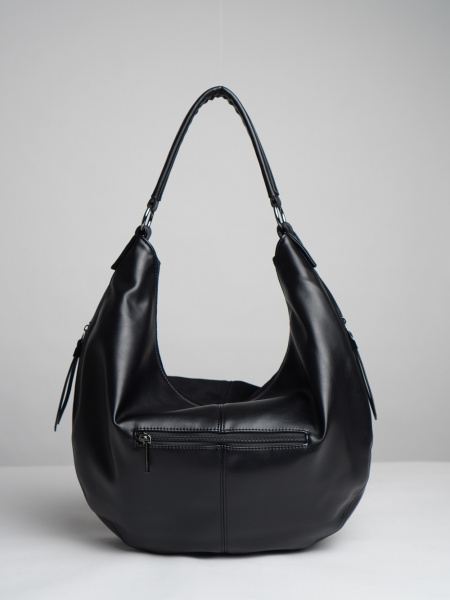 451-41 550237 Сумка хобо женская эко замша Ludor черный