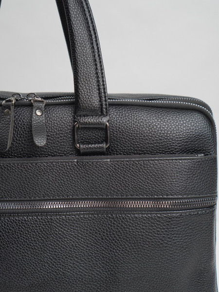 фото 455-17 8193-8 Портфель мужской экокожа DE-GOSA черный