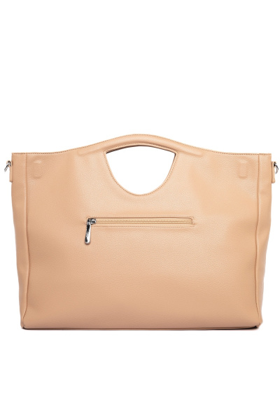 444-07 58168 Сумка тоут женская экокожа Safenta бежевый