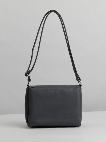 фото 455-90 550207 Сумка кросс-боди женская экокожа Ludor серый