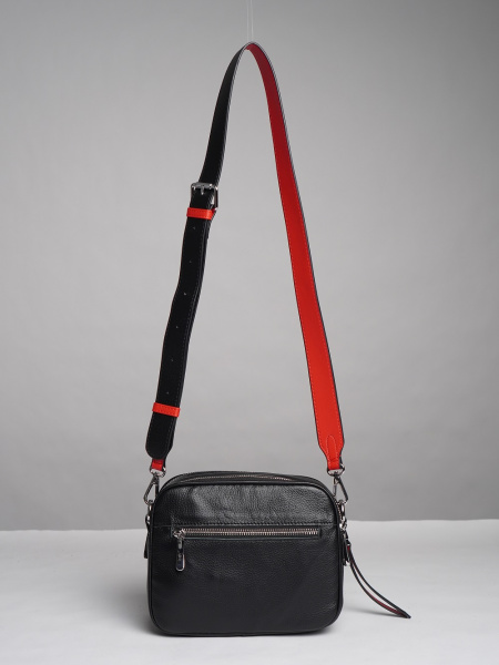 фото 452-44 98177-1Р Сумка кросс-боди женская натуральная кожа Safenta черный