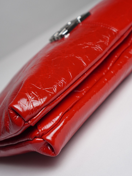 фото 451-24 187 Сумка кросс-боди женская натуральная кожа Ludor красный