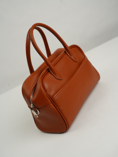 454-62 83681 Сумка тоут женская натуральная кожа Ludor кирпичный