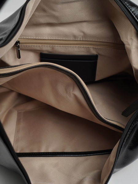 455-36 550237 Сумка хобо женская экокожа Ludor коричневый