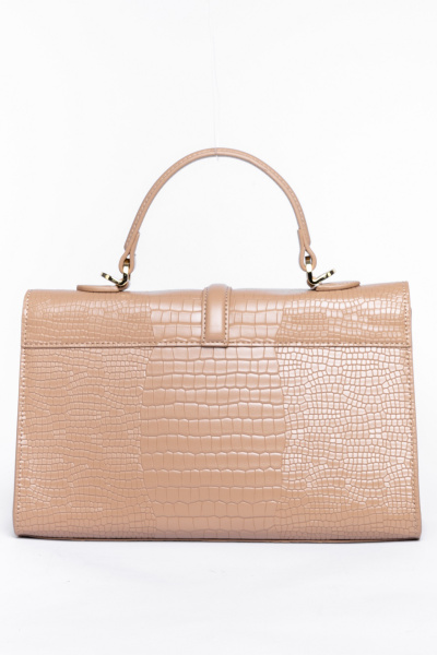 431-14 528 Сумка стракчэд женская экокожа VERSSE бежевый