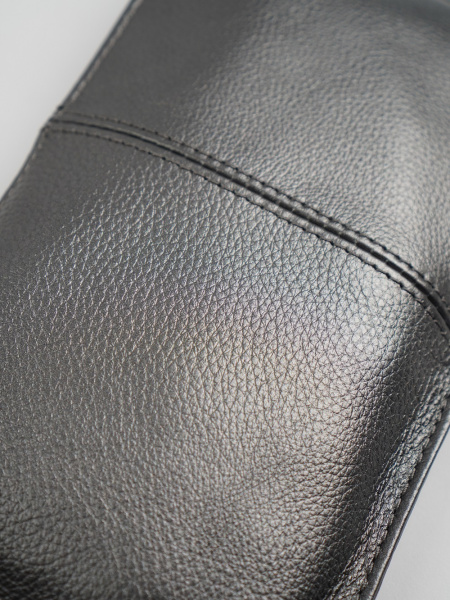 фото 454-35 711 Клатч женский натуральная кожа Ludor серый