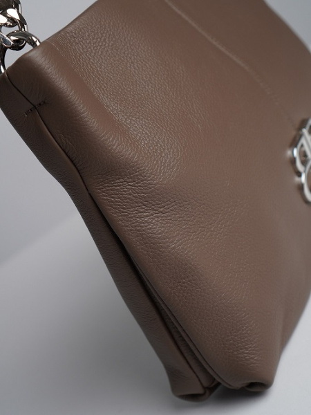 фото 448-85 187 Сумка кросс-боди женская натуральная кожа Ludor темно-беж