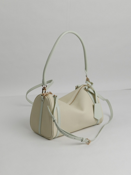 456-64 6189 Сумка доум женская натуральная кожа Ludor светло-бежевый