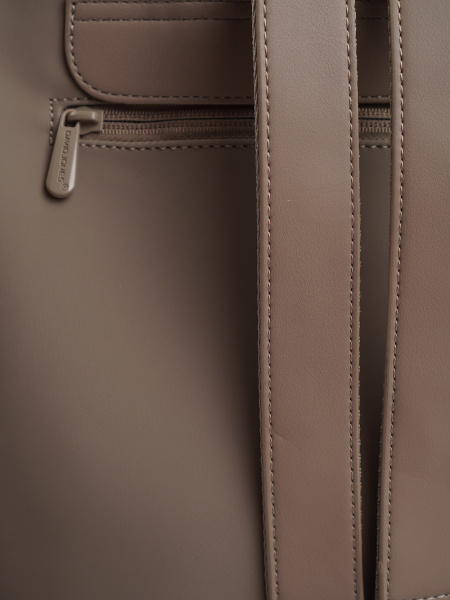 фото 453-55 СМ7632 Рюкзак женский экокожа David Jones серо-бежевый