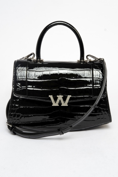 407-03 TH1021 Сумка стракчэд женская натуральная кожа Ludor черный