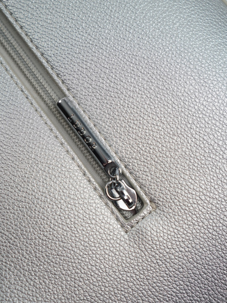 426-42 G8007 Сумка хобо женская экокожа Ludor серебристый