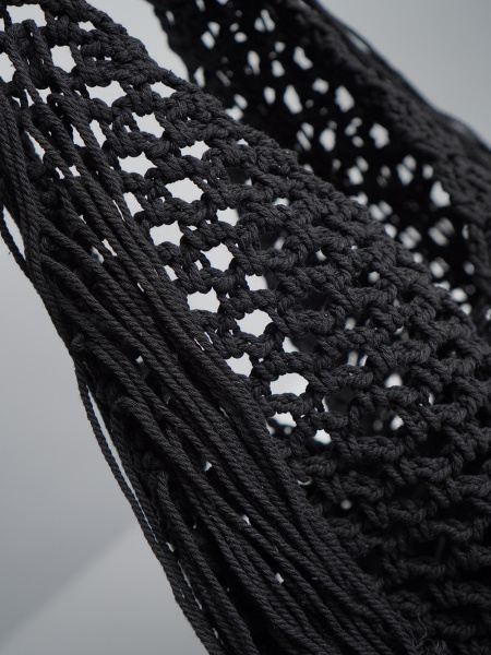 447-57 9668 Сумка Хобо женская текстиль Ludor черный