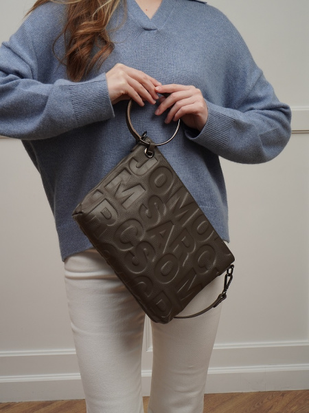 фото 450-79 8119 Сумка кросс-боди женская натуральная кожа Ludor темно-бежевый